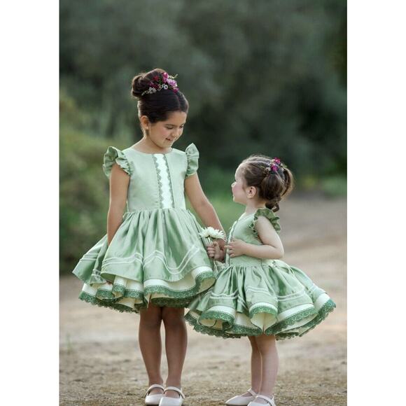 slim fit dress slacks Luxie Lace Knit Mini Dress / Pastel Green | Meshki main image 1